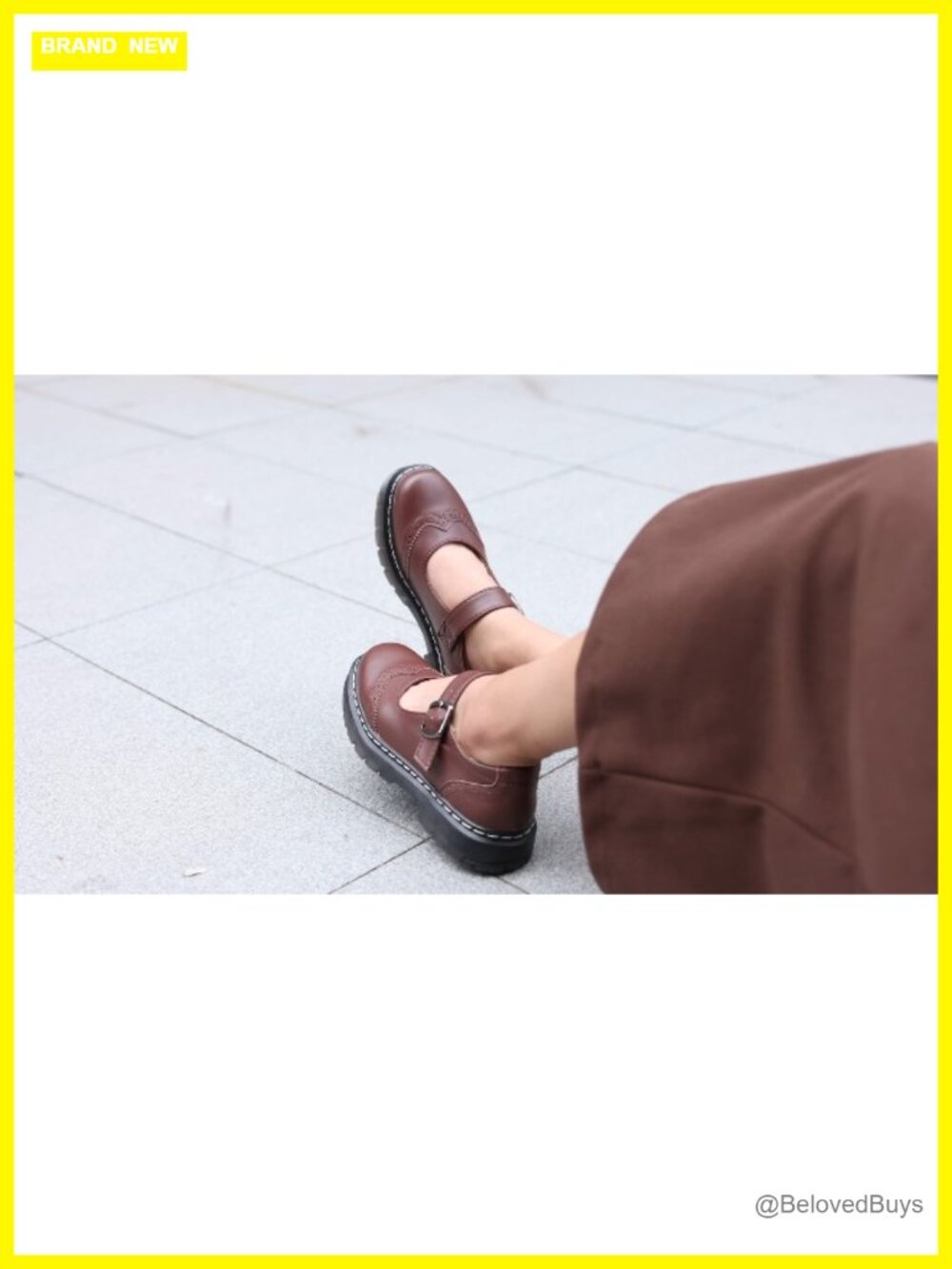 Vegan Leather Mary Jane Flats with Memory Foam Oxford Dress Shoes Work - Picture 6 of 6